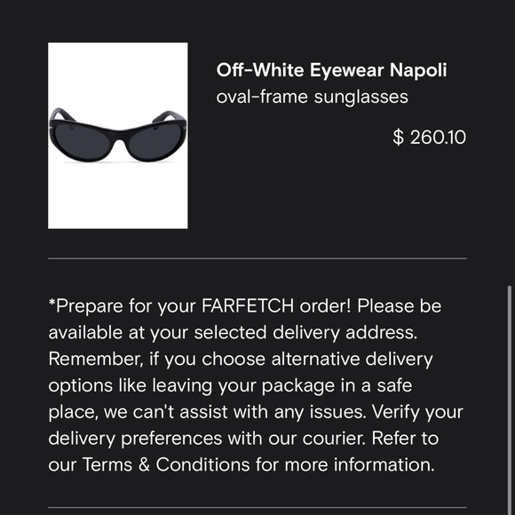 Black off-white Napoli sunglasses - Picture 2 of 5
